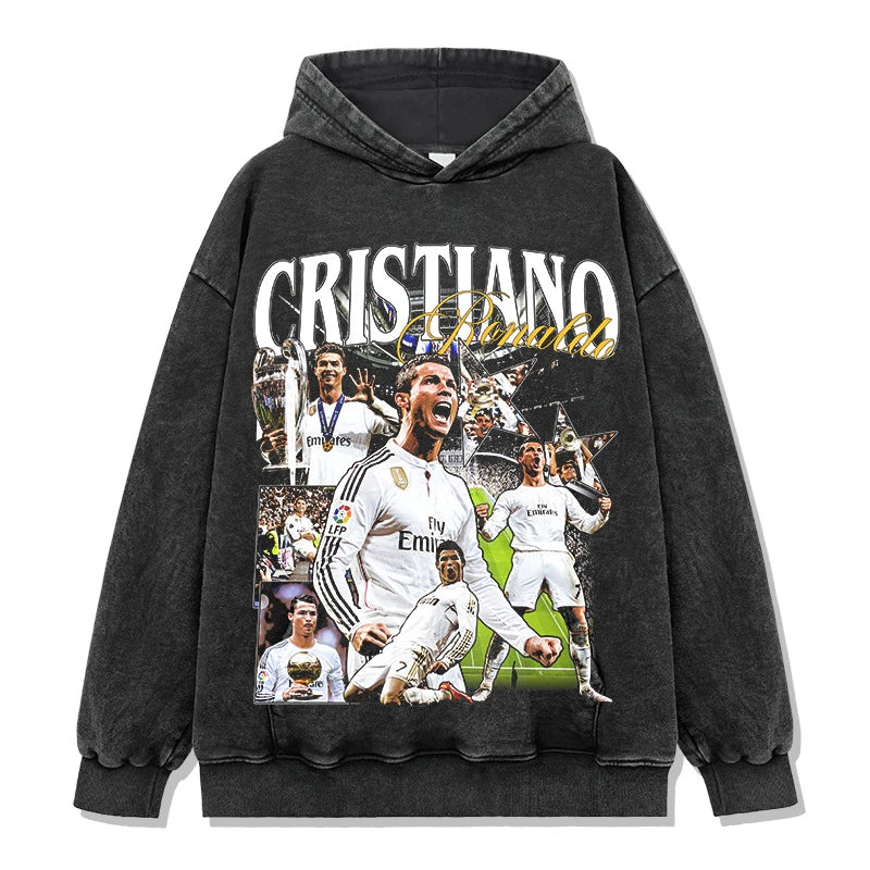 HIGH STREET SOCCER STAR BEDRUCKTES VINTAGE-T-SHIRT | RONALDO V7.3