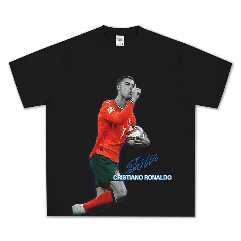 T-SHIRT VINTAGE IMPRIMÉ FOOTBALLEUR DE RUE | LAMINE YAMAL V5.28