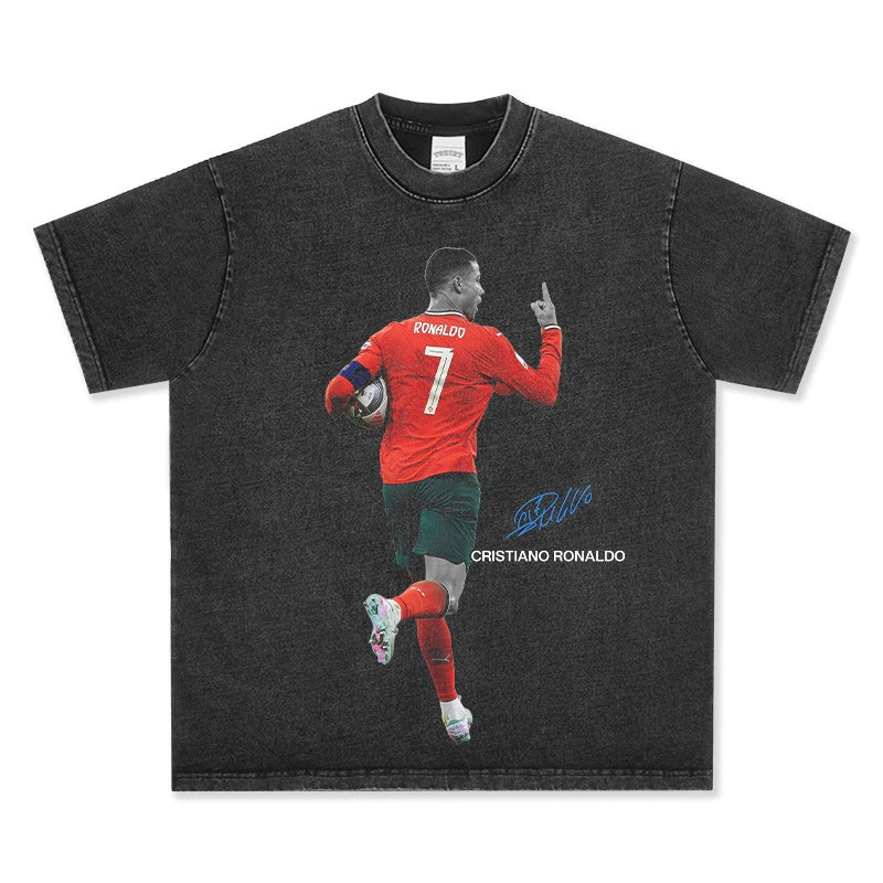 HIGH STREET SOCCER STAR BEDRUCKTES VINTAGE-T-SHIRT | LAMINE YAMAL V5.28