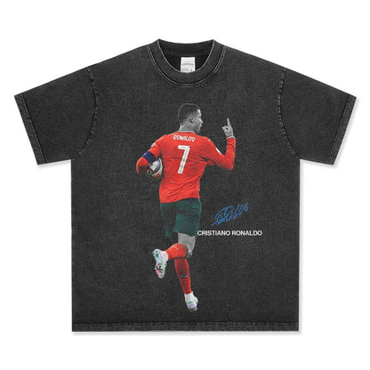 HIGH STREET SOCCER STAR BEDRUCKTES VINTAGE-T-SHIRT | LAMINE YAMAL V5.28