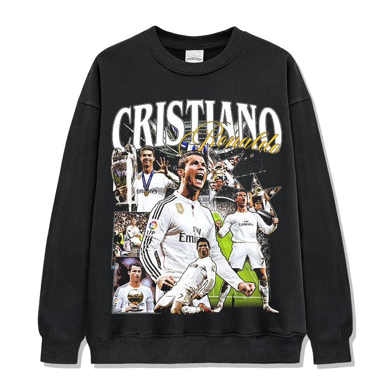 HIGH STREET SOCCER STAR BEDRUCKTES VINTAGE-T-SHIRT | RONALDO V7.3
