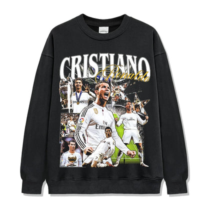 HIGH STREET SOCCER STAR BEDRUCKTES VINTAGE-T-SHIRT | RONALDO V7.3