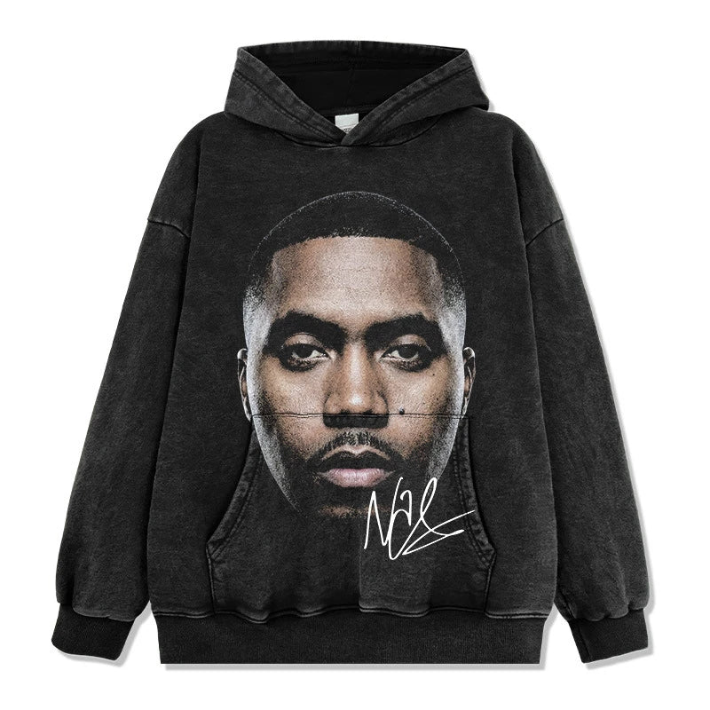 HIGH STREET HIP-HOP STAR BEDRUCKTES VINTAGE-T-SHIRT | CHRIS BROWN V7.6