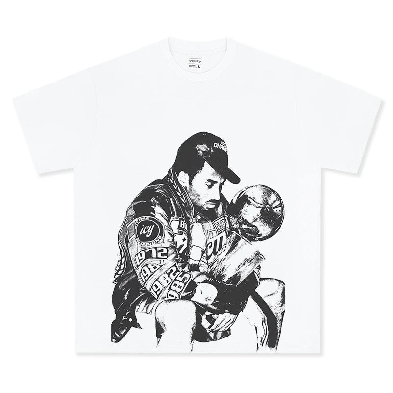 HIGH STREET NBA STAR BEDRUCKTES VINTAGE-T-SHIRT | JAMES V6.5