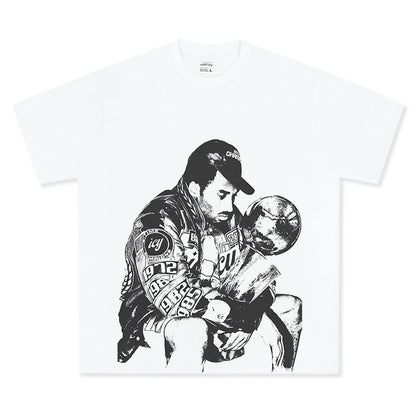 HIGH STREET NBA STAR BEDRUCKTES VINTAGE-T-SHIRT | JAMES V6.5