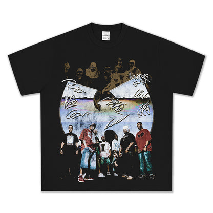 T-SHIRT VINTAGE IMPRIMÉ STAR HIP-HOP HIGH STREET | CHRIS BROWN V7.6