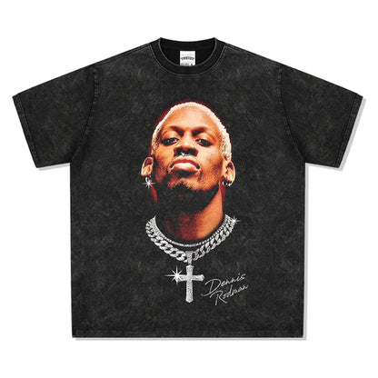 HIGH STREET NBA STAR PRINTED VINTAGE T-SHIRT | BRUNSON V7.3