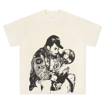 HIGH STREET NBA STAR BEDRUCKTES VINTAGE-T-SHIRT | JAMES V6.5