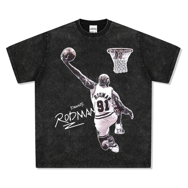 HIGH STREET NBA STAR PRINTED VINTAGE T-SHIRT | BRUNSON V7.3