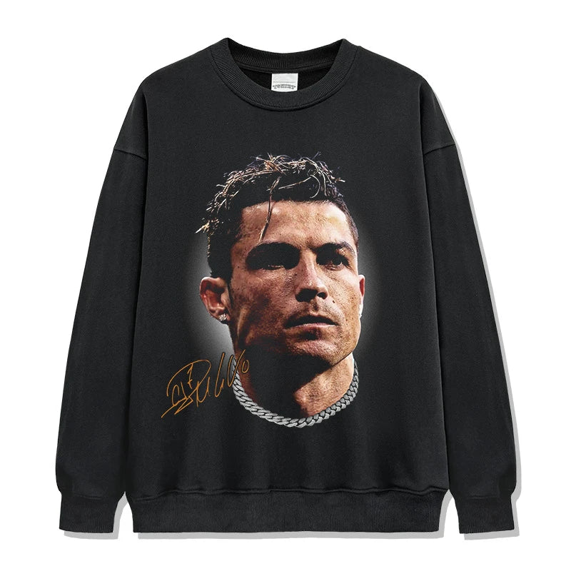 HIGH STREET SOCCER STAR BEDRUCKTES VINTAGE-T-SHIRT | RONALDO V7.3