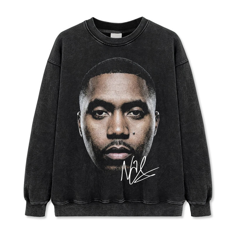 HIGH STREET HIP-HOP STAR BEDRUCKTES VINTAGE-T-SHIRT | CHRIS BROWN V7.6