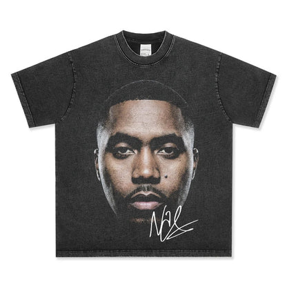 HIGH STREET HIP-HOP STAR BEDRUCKTES VINTAGE-T-SHIRT | CHRIS BROWN V7.6