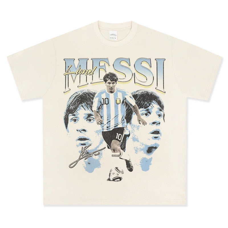 HIGH STREET SOCCER STAR BEDRUCKTES VINTAGE-T-SHIRT | NEYMAR V6.2