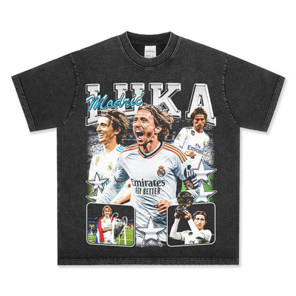 T-SHIRT VINTAGE IMPRIMÉ FOOTBALLEUR DE RUE | LAMINE YAMAL V5.28