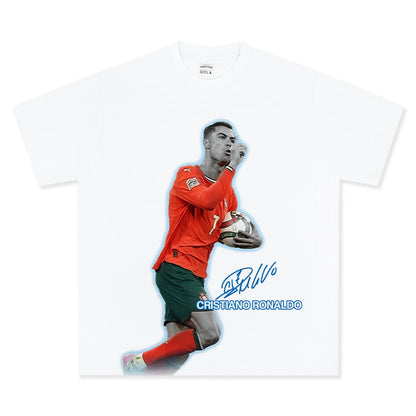 T-SHIRT VINTAGE IMPRIMÉ FOOTBALLEUR DE RUE | LAMINE YAMAL V5.28