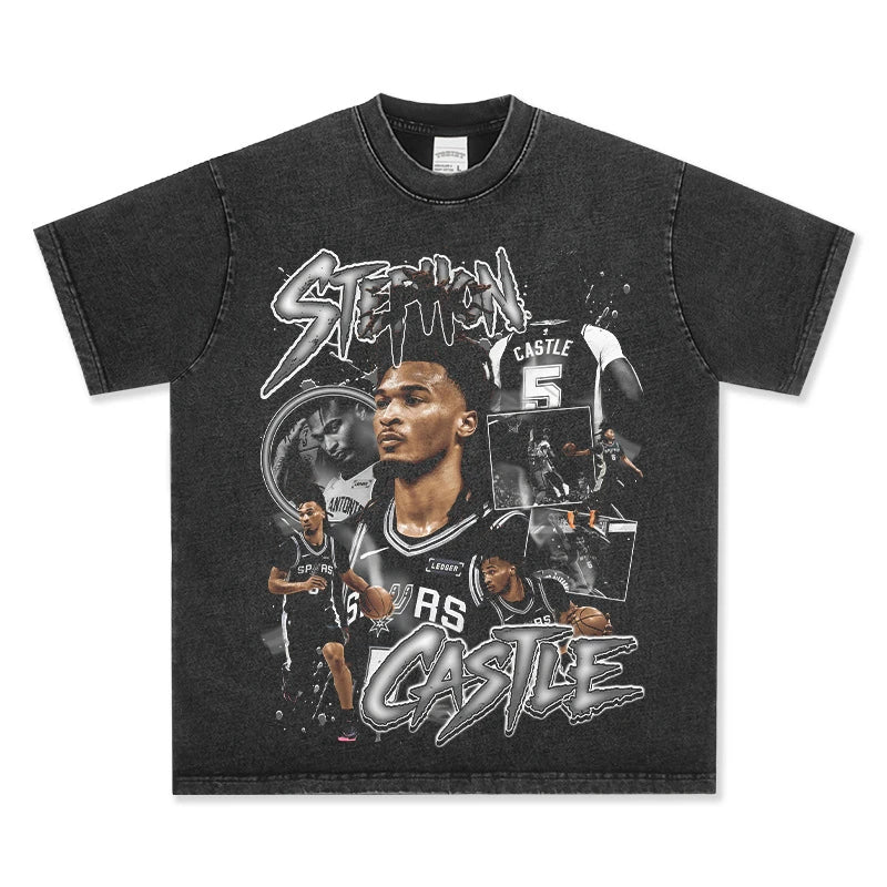 HIGH STREET NBA STAR PRINTED VINTAGE T-SHIRT | BRUNSON V7.3