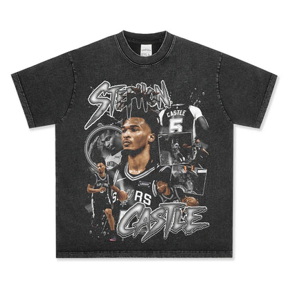 HIGH STREET NBA STAR PRINTED VINTAGE T-SHIRT | BRUNSON V7.3