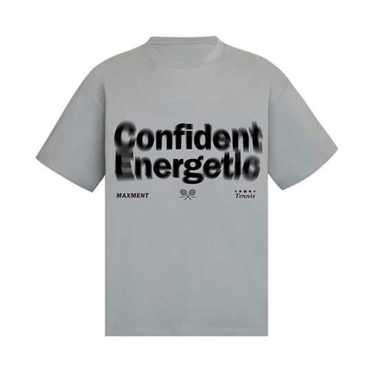Phantom Letters Streetwear Round-Neck Loose Fit Casual T-Shirt