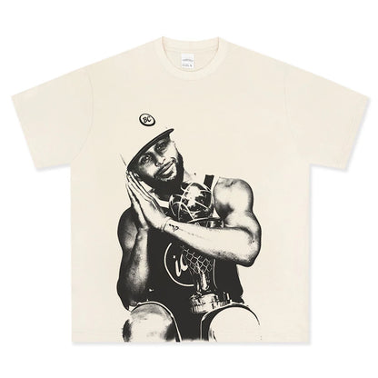 HIGH STREET NBA STAR PRINTED VINTAGE TEE | DENNIS RODMAN V6.5