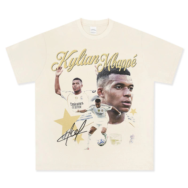 HIGH STREET SOCCER STAR BEDRUCKTES VINTAGE-T-SHIRT | NEYMAR V6.2