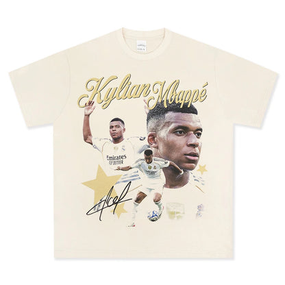 HIGH STREET SOCCER STAR BEDRUCKTES VINTAGE-T-SHIRT | NEYMAR V6.2