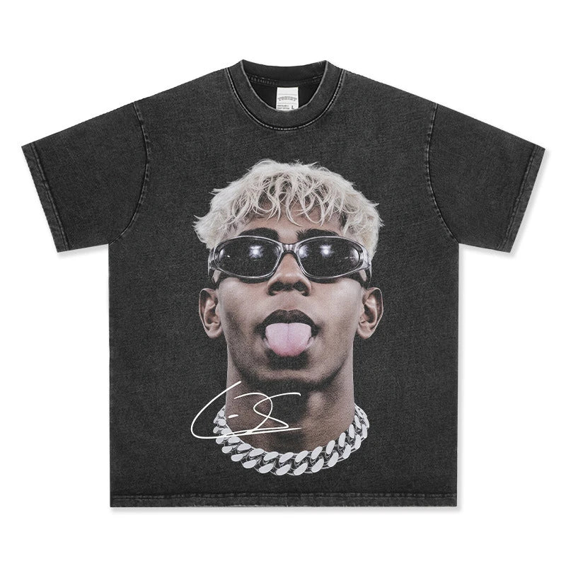 HIGH STREET SOCCER STAR BEDRUCKTES VINTAGE-T-SHIRT | LAMINE YAMAL V5.28