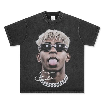 HIGH STREET SOCCER STAR BEDRUCKTES VINTAGE-T-SHIRT | LAMINE YAMAL V5.28