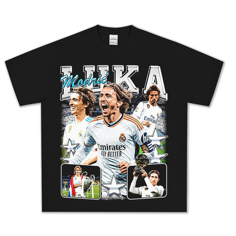 T-SHIRT VINTAGE IMPRIMÉ FOOTBALLEUR DE RUE | LAMINE YAMAL V5.28