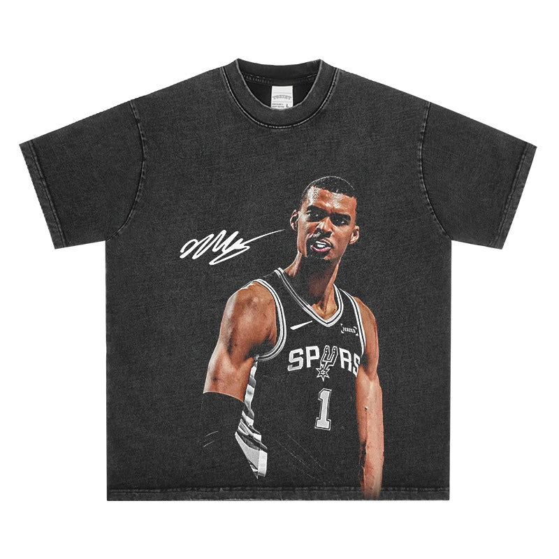 HIGH STREET NBA STAR PRINTED VINTAGE TEE | JALEN BRUNSON V7.2