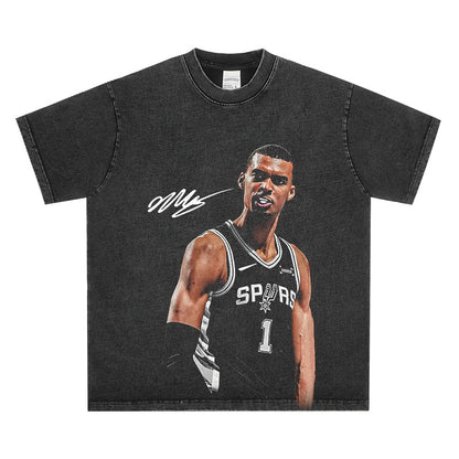HIGH STREET NBA STAR PRINTED VINTAGE TEE | JALEN BRUNSON V7.2