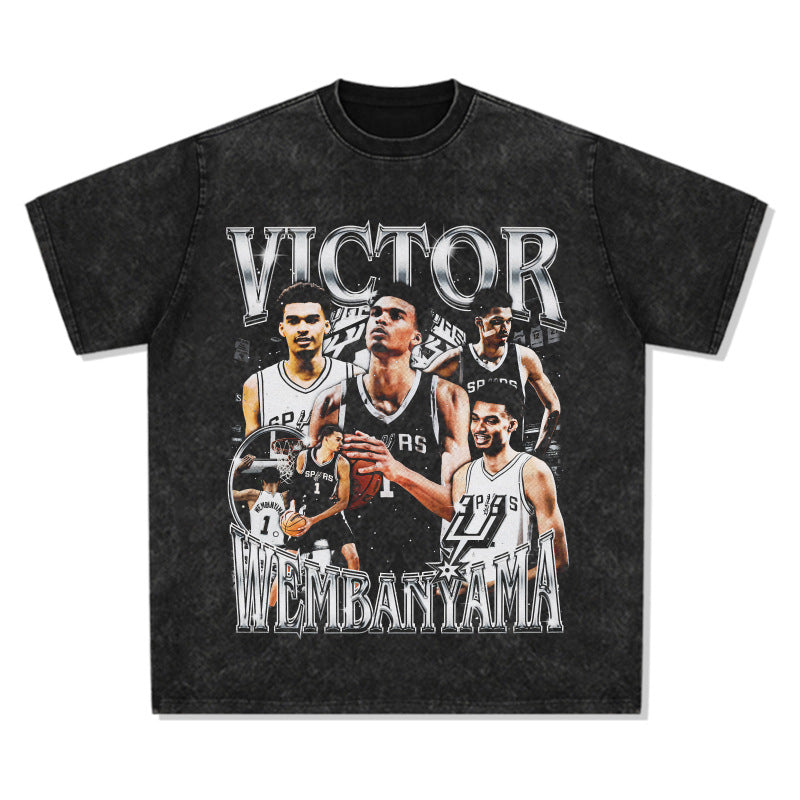 HIGH STREET NBA STAR PRINTED  VINTAGE TEE | WEMBY