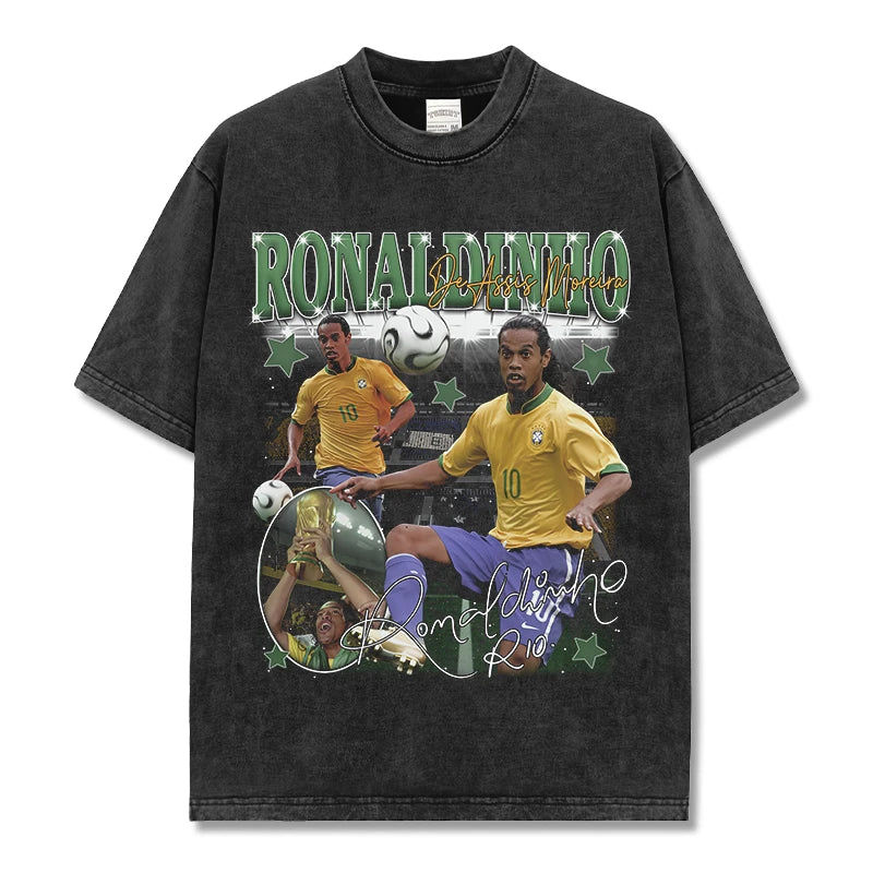 HIGH STREET SOCCER STAR BEDRUCKTES VINTAGE-T-SHIRT | LAMINE YAMAL V5.28