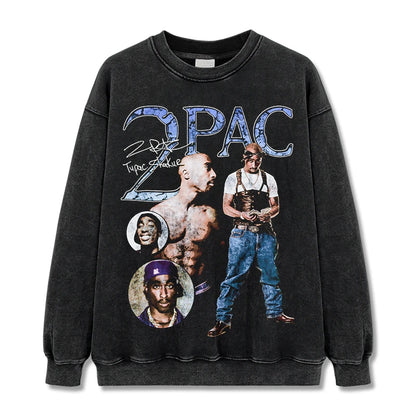 HIGH STREET HIP-HOP STAR BEDRUCKTES VINTAGE-T-SHIRT | CHRIS BROWN V7.6