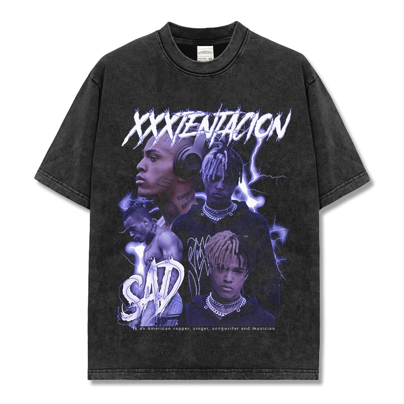 HIGH STREET HIP-HOP STAR BEDRUCKTES VINTAGE-T-SHIRT | CHRIS BROWN V7.6