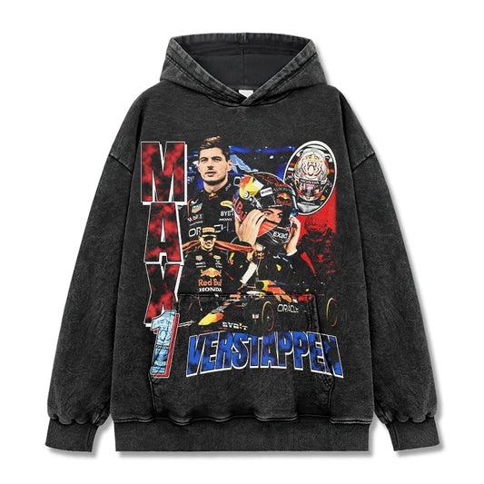 VINTAGE GRAPHIC TEE&HOODIE|Max Verstappen V8.29