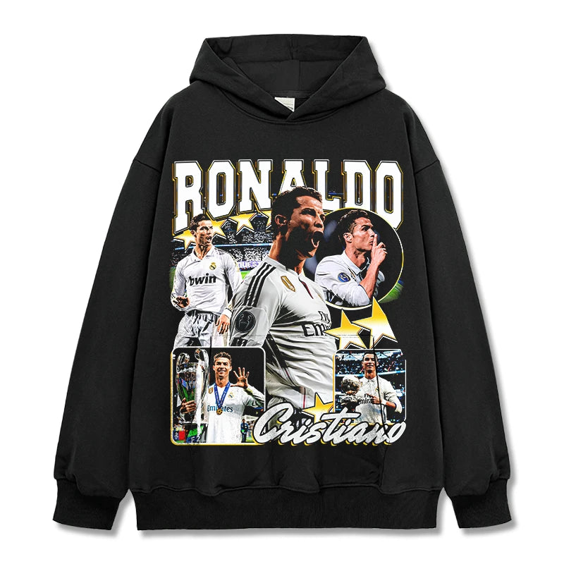 HIGH STREET SOCCER STAR BEDRUCKTES VINTAGE-T-SHIRT | RONALDO V7.3