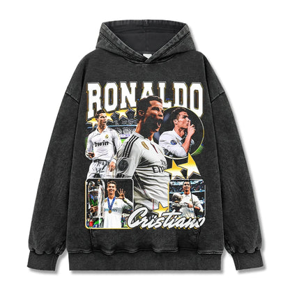 HIGH STREET SOCCER STAR BEDRUCKTES VINTAGE-T-SHIRT | RONALDO V7.3
