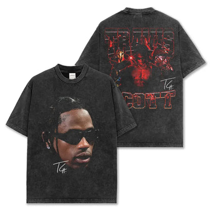 VINTAGE GRAPHIC TEE&HODDIE |Travis Scott TS V10.3