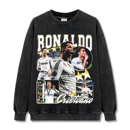 HIGH STREET SOCCER STAR BEDRUCKTES VINTAGE-T-SHIRT | RONALDO V7.3