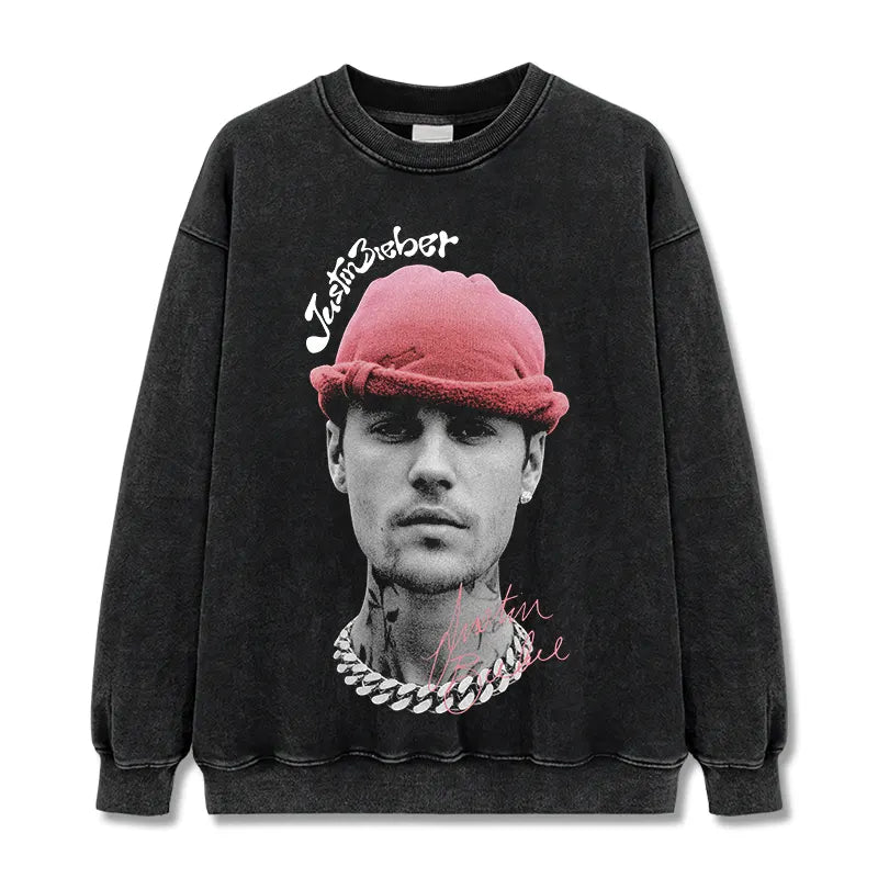HIGH STREET HIP-HOP STAR BEDRUCKTES VINTAGE-T-SHIRT | CHRIS BROWN V7.6