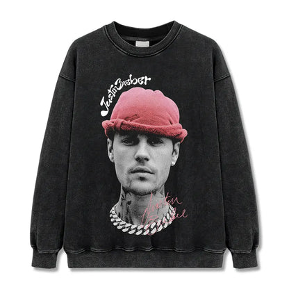 HIGH STREET HIP-HOP STAR BEDRUCKTES VINTAGE-T-SHIRT | CHRIS BROWN V7.6