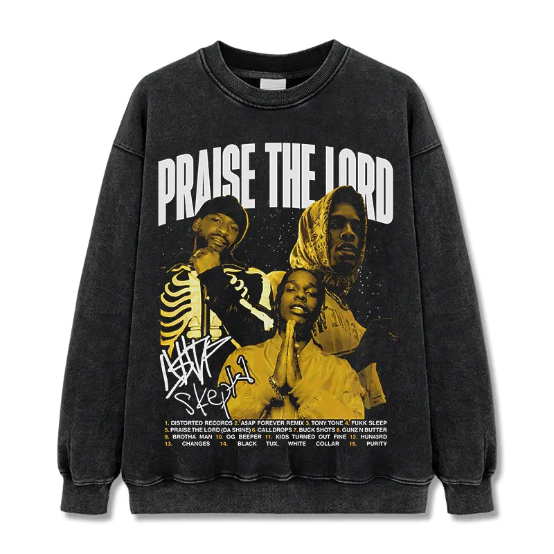 HIGH STREET HIP-HOP STAR BEDRUCKTES VINTAGE-T-SHIRT | CHRIS BROWN V7.6