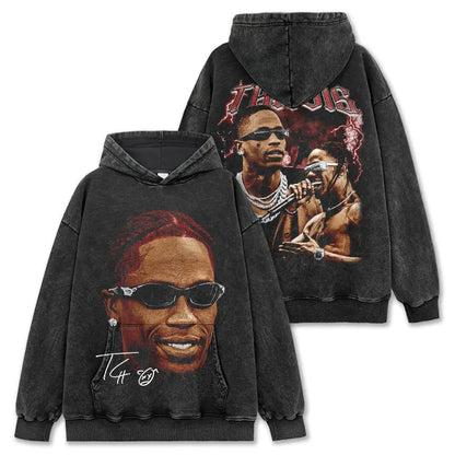 VINTAGE GRAPHIC TEE&HODDIE |Travis Scott TS V10.2