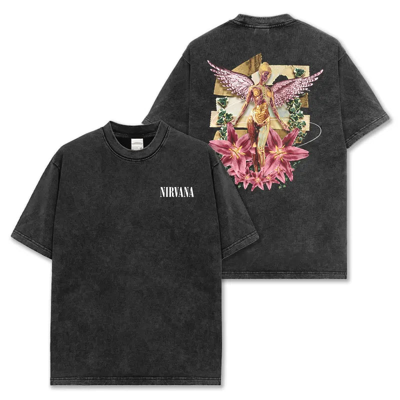 HIGH STREET HIP-HOP STAR BEDRUCKTES VINTAGE-T-SHIRT | CHRIS BROWN V7.6