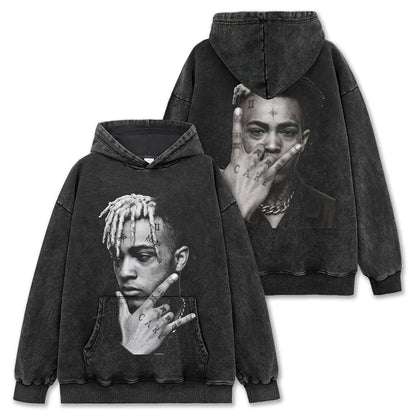 HIGH STREET HIP-HOP STAR BEDRUCKTES VINTAGE-T-SHIRT | CHRIS BROWN V7.6