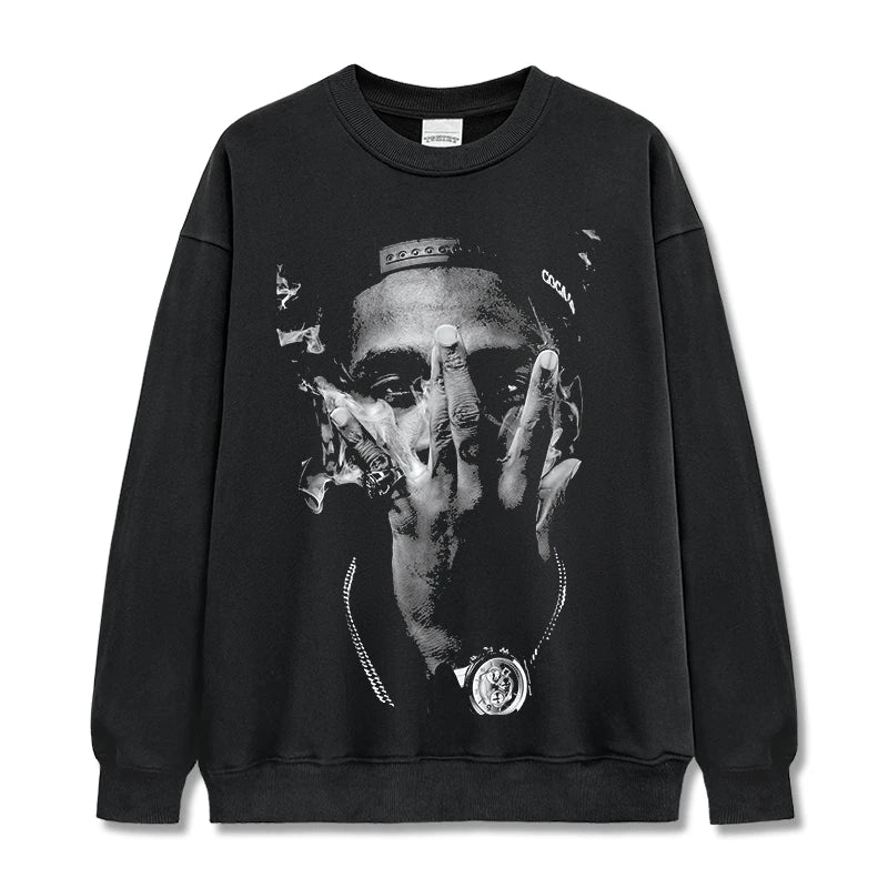 HIGH STREET HIP-HOP STAR BEDRUCKTES VINTAGE-T-SHIRT | CHRIS BROWN V7.6