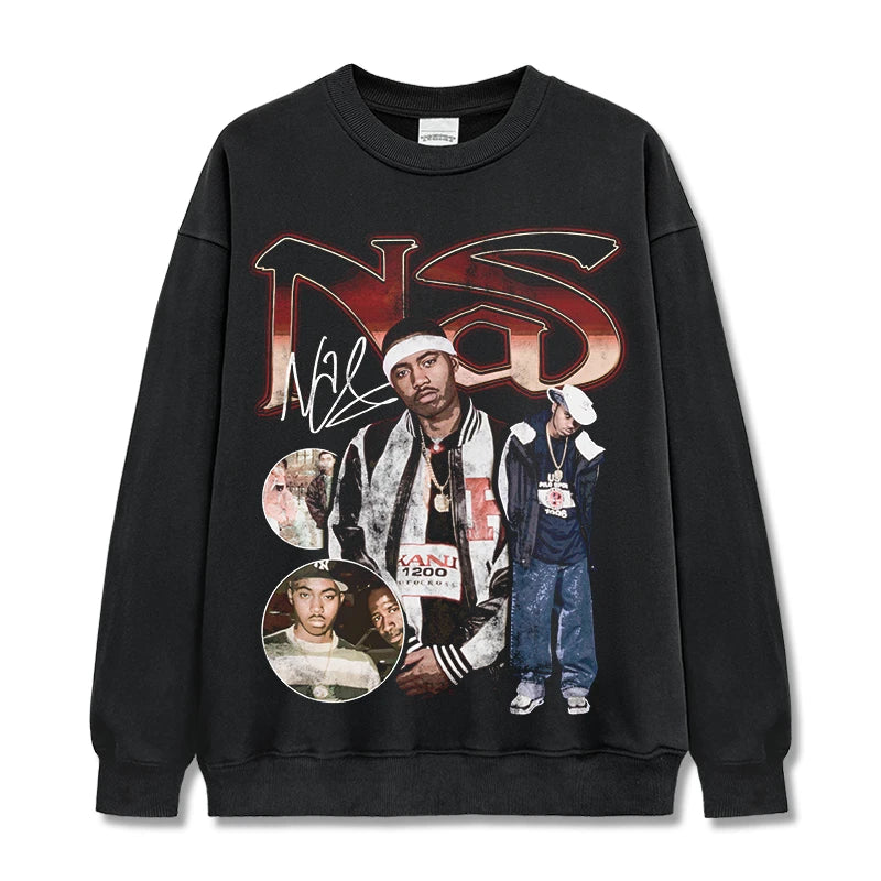 T-SHIRT VINTAGE IMPRIMÉ STAR HIP-HOP HIGH STREET | CHRIS BROWN V7.6