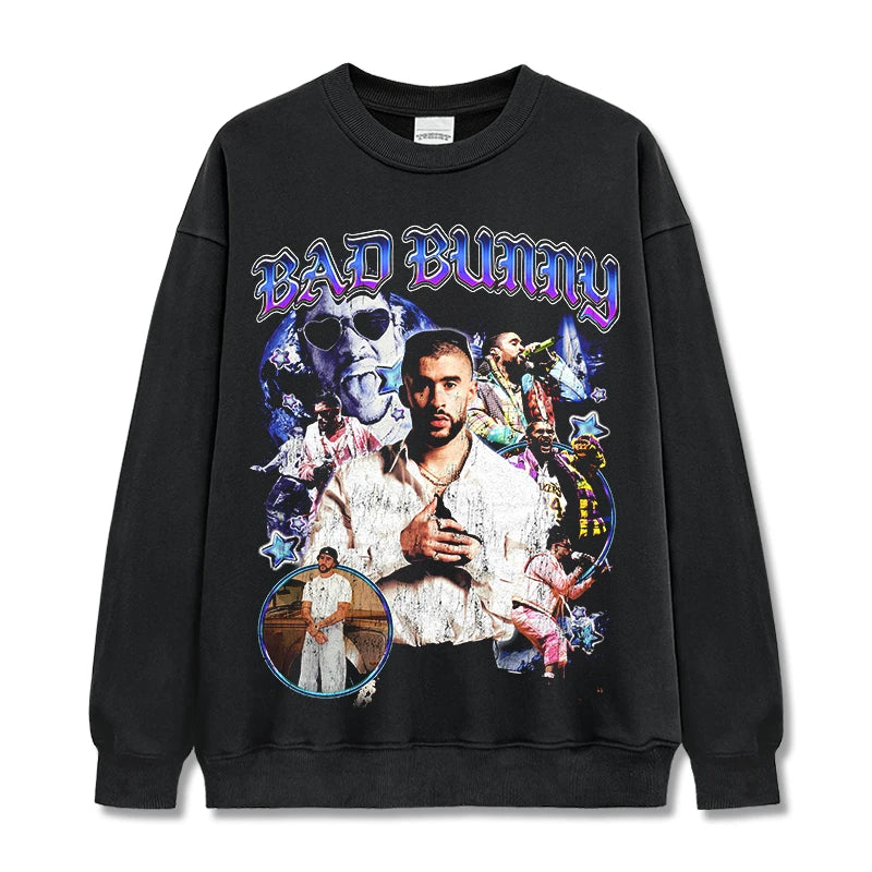 T-SHIRT VINTAGE IMPRIMÉ STAR HIP-HOP HIGH STREET | CHRIS BROWN V7.6