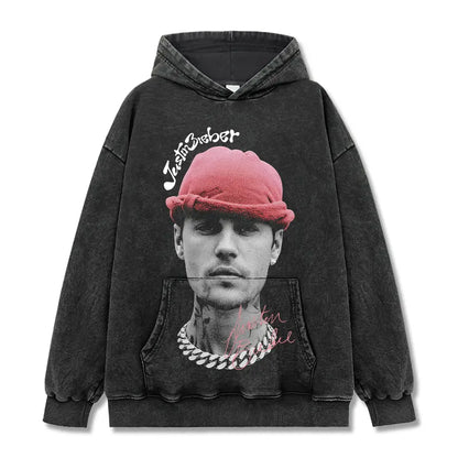 HIGH STREET HIP-HOP STAR BEDRUCKTES VINTAGE-T-SHIRT | CHRIS BROWN V7.6
