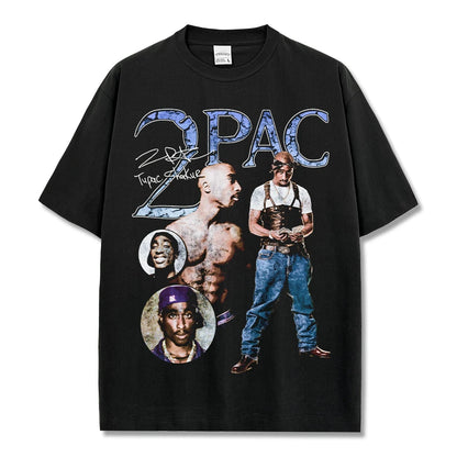 HIGH STREET HIP-HOP STAR BEDRUCKTES VINTAGE-T-SHIRT | CHRIS BROWN V7.6